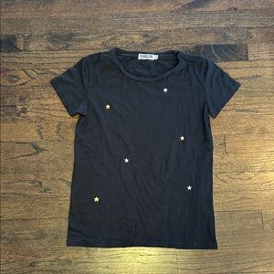 CHRLDR Women’s Black Tee with Star Accents Size XS